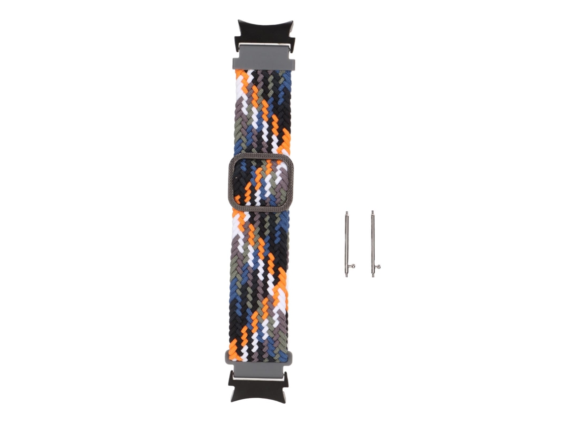Aetheria pulseira de Relógio Elástica de Nylon Tecido Ajustável para Galaxy Watch 4 Cor Jeans