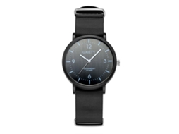 Reloj Hombre De Moda Con Correa Pu Analógico De Cuarzo Casual Gaiety Negro