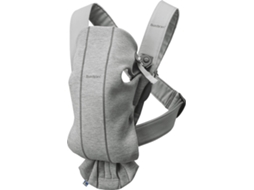 Porta Bebé BABYBJÖRN Mini Jersey 3D Cinza Claro
