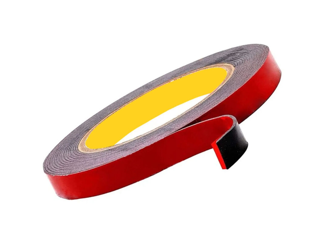 Fita Adesiva Dupla Face Extra Forte, Preta, À Prova D'água, Resistente a Altas Temperaturas, para Uso Interno e Externo, 3 M X 1, AQUAFORGE