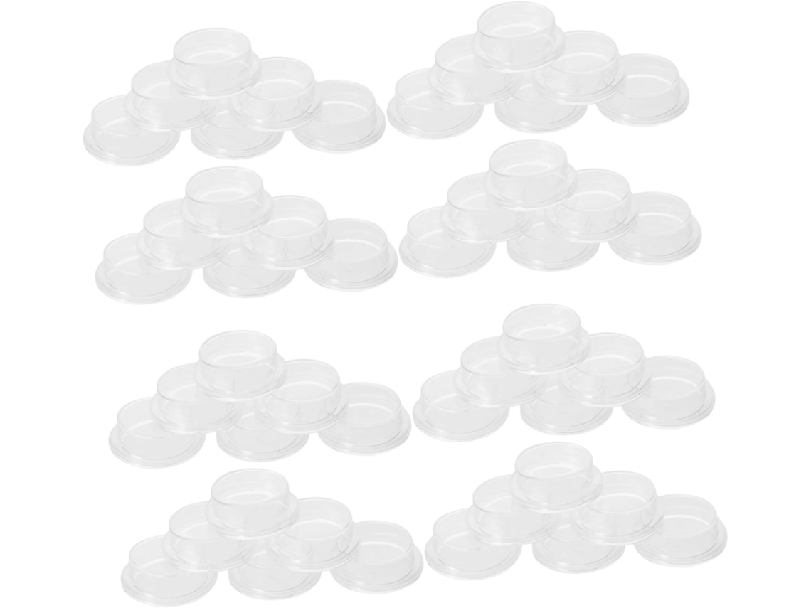Pacote Com 100 Capas Transparentes E Impermeáveis Para Botões