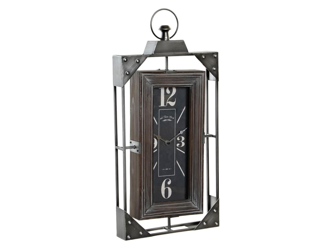 Relógio de Parede Dkd Home Decor Loft Madeira Ferro 29 X 6.5 X 61 Cm