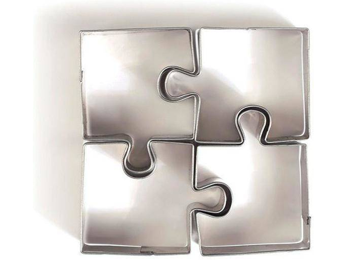 Cortador de Biscoitos GRAINE CRÉATIVE Puzzle (Aço - 4 Un)