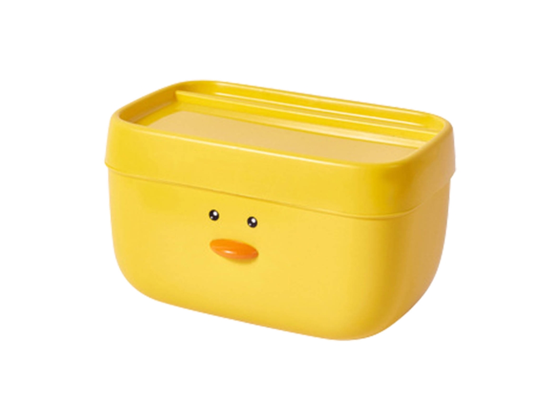 Porta toalhas pato amarelo bonito padrão cartoon parede apoio banheiro 14.5x19.8x13cm S/MARCA