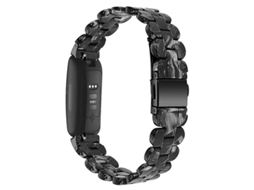 Pulseira esportiva oval de resina para Fitbit Inspire 1/2/Inspire HR, design Nougat Ly Ebike