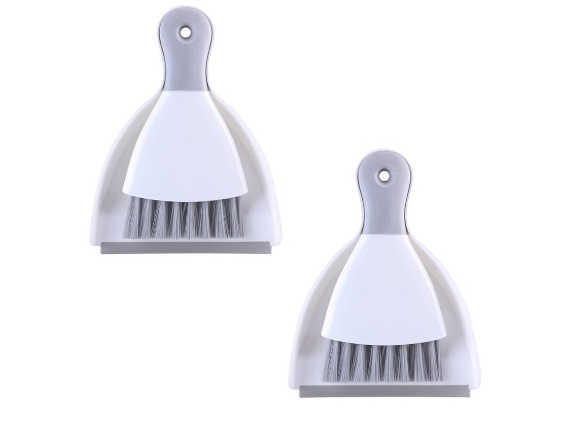 Conjunto de Peneira e Vassoura Pequena Nova Line, com Borda de Borracha, 2 Peças