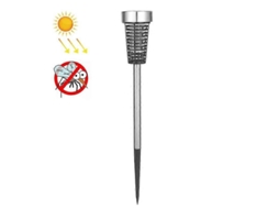 Lâmpada Solar Repelente De Mosquitos Para Jardim, Led, Armadilha Insetos, Aço Inoxidável.