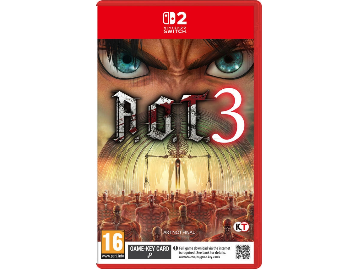 Pré-venda Jogo Nintendo Switch 2 Attack On Titan 3