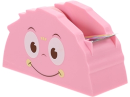 Dispensador De Fita Adesiva Pink Little Monster Com Cortador, Suporte Para Mesa Escolar, Portátil Para Materiais