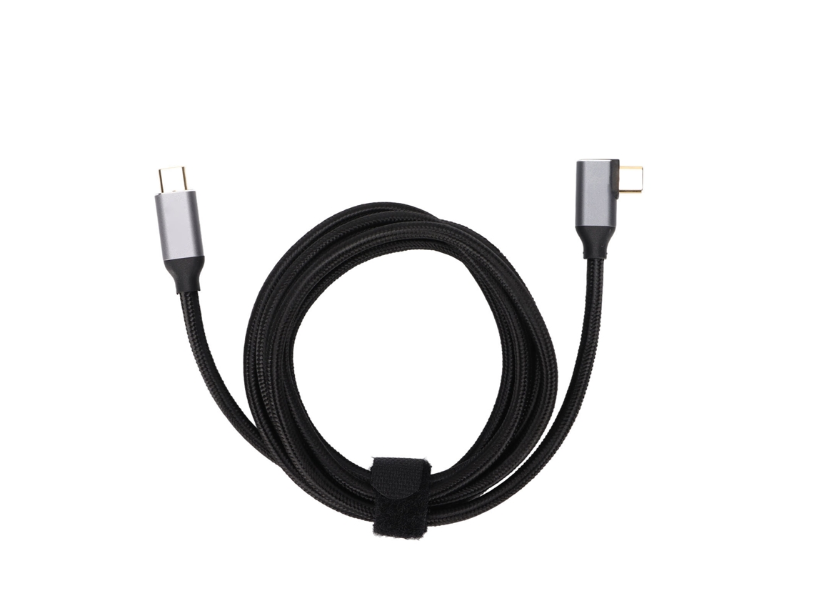 Cabo Usb c Pd 100w, Transmissão 10gbps, Nylon Trançado, Ângulo Reto. EOOCOO