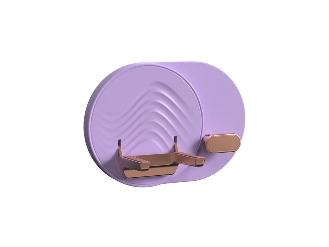 Suporte De Parede Para Secador Cabelo, Economiza Espaço, Armazenamento Cabos Gratuito, Cabelo No Banheiro (roxo)