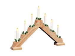 Conjunto 1 Decoração De Madeira De Pinheiro Vidaxl Castanho Madeira De Pinho Maciça (39.5 X 5 X 29 Cm)