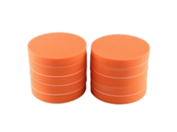Conjunto De 10 Discos Esponja Laranja 15 Cm (6 Polegadas) Para