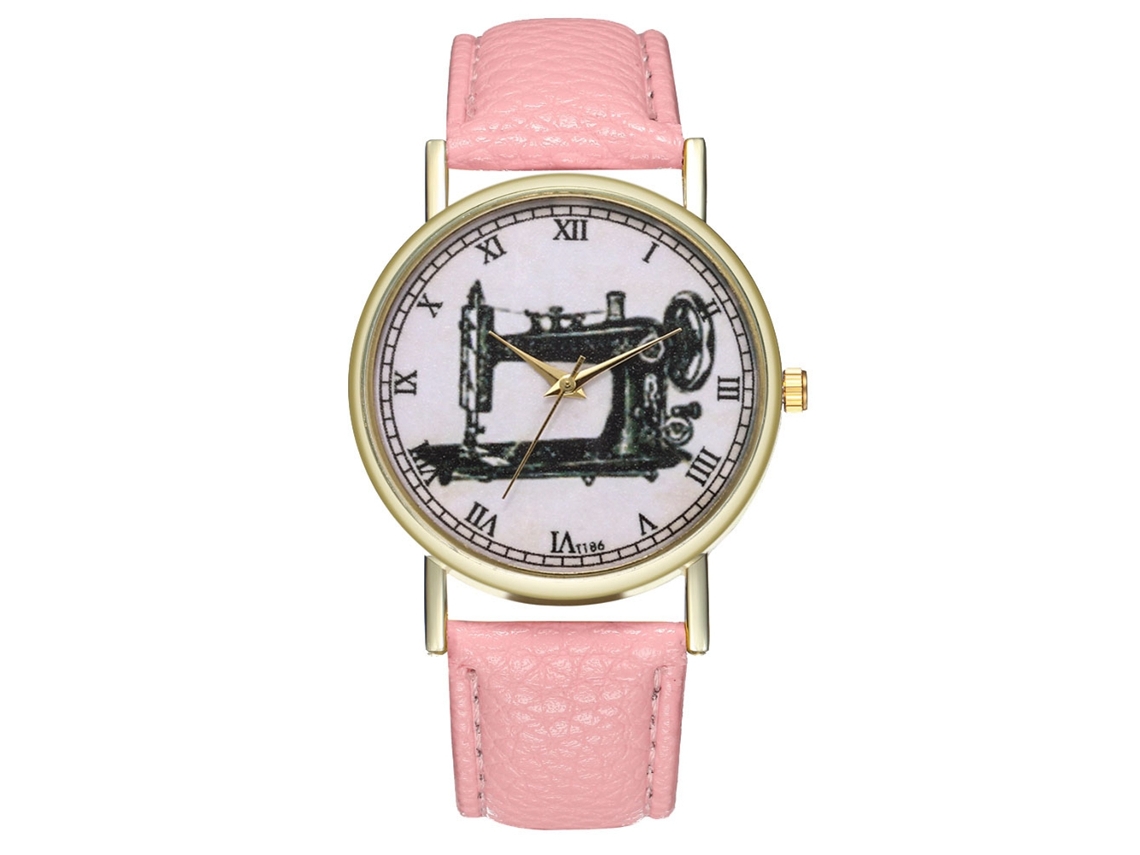 Reloj De Pulsera Analógico De Cuarzo Zhoulianfa Con Dial Redondo Rosa Para Mujer, Hombre Y Estudiante