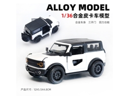 Miniatura de Carro em Escala 1/36, Feita em Metal Fundido, Presente para Crianças. MDUG