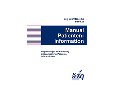 Livro Manual Patienteninformation German Edition de Marie Luise Dierks, Christian Thomeczek et al. (Alemão)