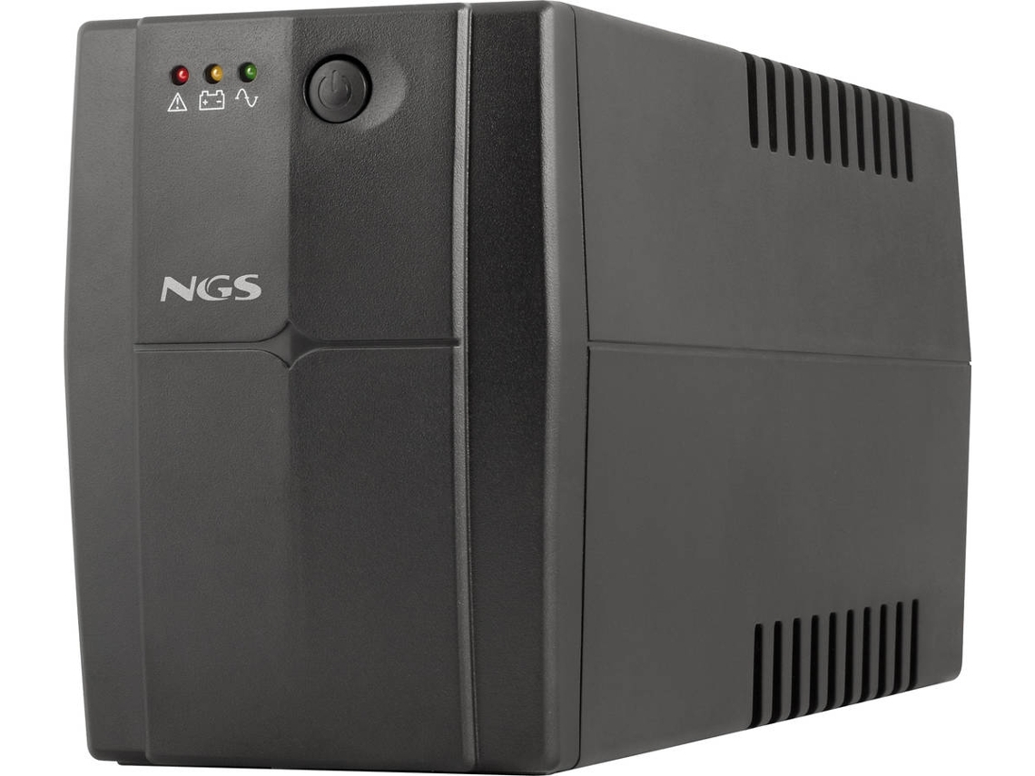 UPS NGS Fortress 1200 V3 com Proteção Contra Sobrecarga (Outlet Grade A - 2 tomadas - Preto - 10 x 30 x 14 cm)