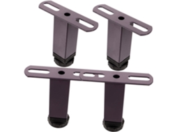 Mobestech Conjunto De 4 Pés Apoio Ajustáveis Para Cama, Elevadores De Estrutura Metal Para Camas Madeira, Fácil