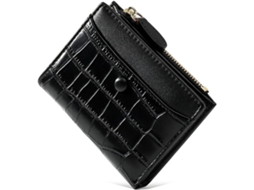 Carteira Feminina Pequena - Porta-moedas Slim E Porta-cartões - Preto