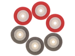 Roda De Polimento Nylon 6 Peças Para Acabamento E Alisamento Superfícies, Roda De Polimento Angular Fibra Não Tecida