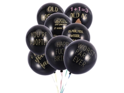 Balão De Látex Com Letras 8 Unidades Para Decoração De Festa Allinless