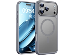 Capa Magnética Para Iphone 17 Pro De 6,3 Polegadas, Compatível Com Magsafe (cinza)