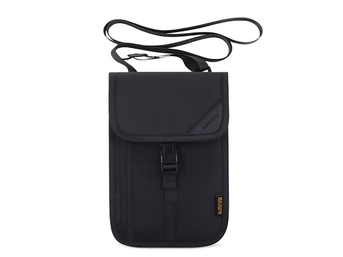 Porta Passaporte De Viagem, Cor Preto, Com Proteção Rfid, Adequado Para Aeroportos, Férias, Cruzeiros E Viagens Profissionais