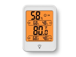Termômetro e Higrômetro Digital Luz de Fundo Interna, Sensor de Temperatura e Umidade, Estação Meteorológica X001