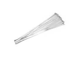 100 Peças De Abraçadeira Metálica Auto-blocante De Aço Inoxidável 4.6*450mm Para Cabo