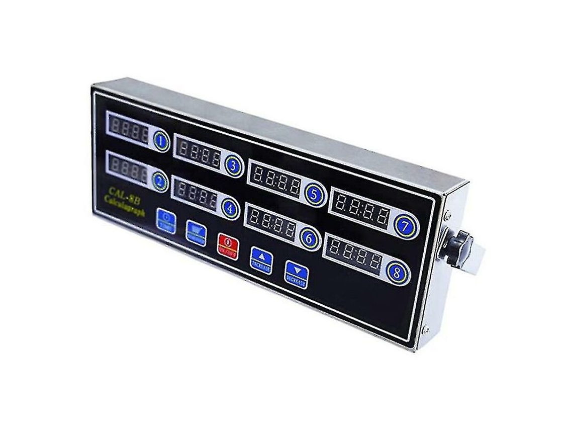 Temporizador Digital De 8 Canais Para Cozinha Profissional, Estrutura Em Aço Inoxidável, Contagem Regressiva
