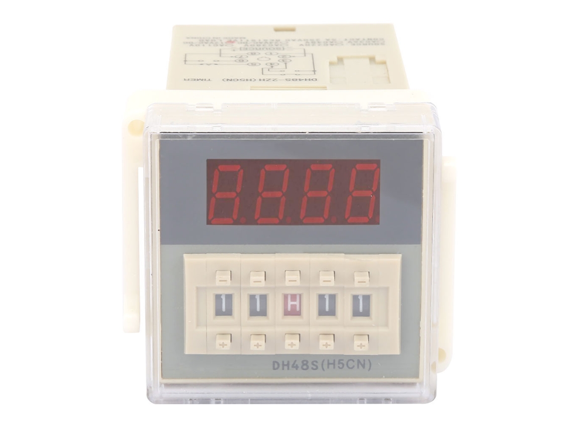 Módulo Relé Temporizador Digital DH48S LCD 8 Pines 0.01s 99h99m 110VAC S/MARCA