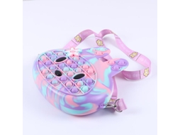 Bolsa Transversal Pop com Brinquedos Anti, Stress, Bolsa de Ombro em Formato de Coelho com Mini Brinquedos Sensoriais BRILVIBERA