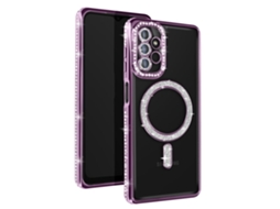 Capa Magsafe Robusto Para Samsung Yemaesre Roxo