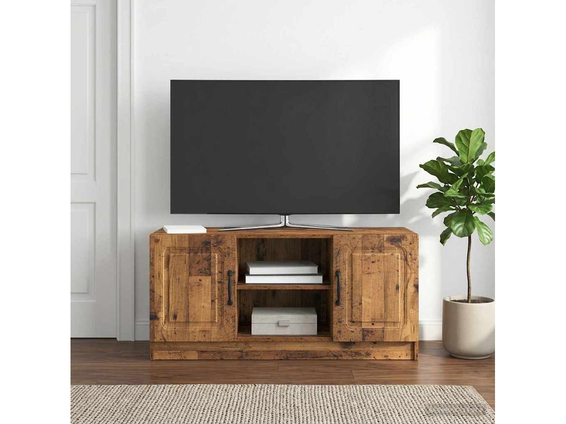 Vidaxl Gabinete Para Tv Madeira Antiga 102 X 34,5 X 47 Cm