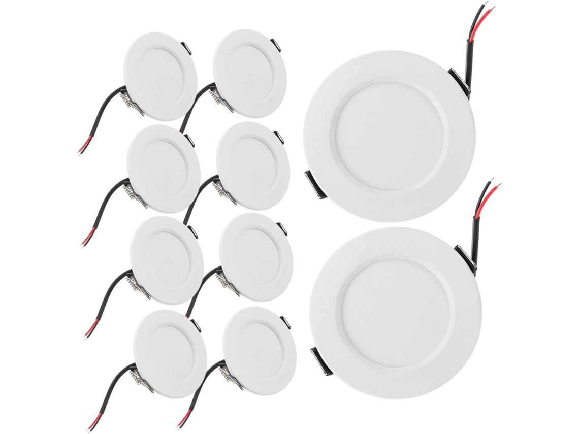 Conjunto de 10 Lâmpadas Led de Embutir para Sala de Estar SFUSHOS