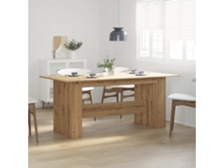 Vidaxl Mesa De Jantar 180x90x76cm Derivados Madeira Carvalho Artisiano