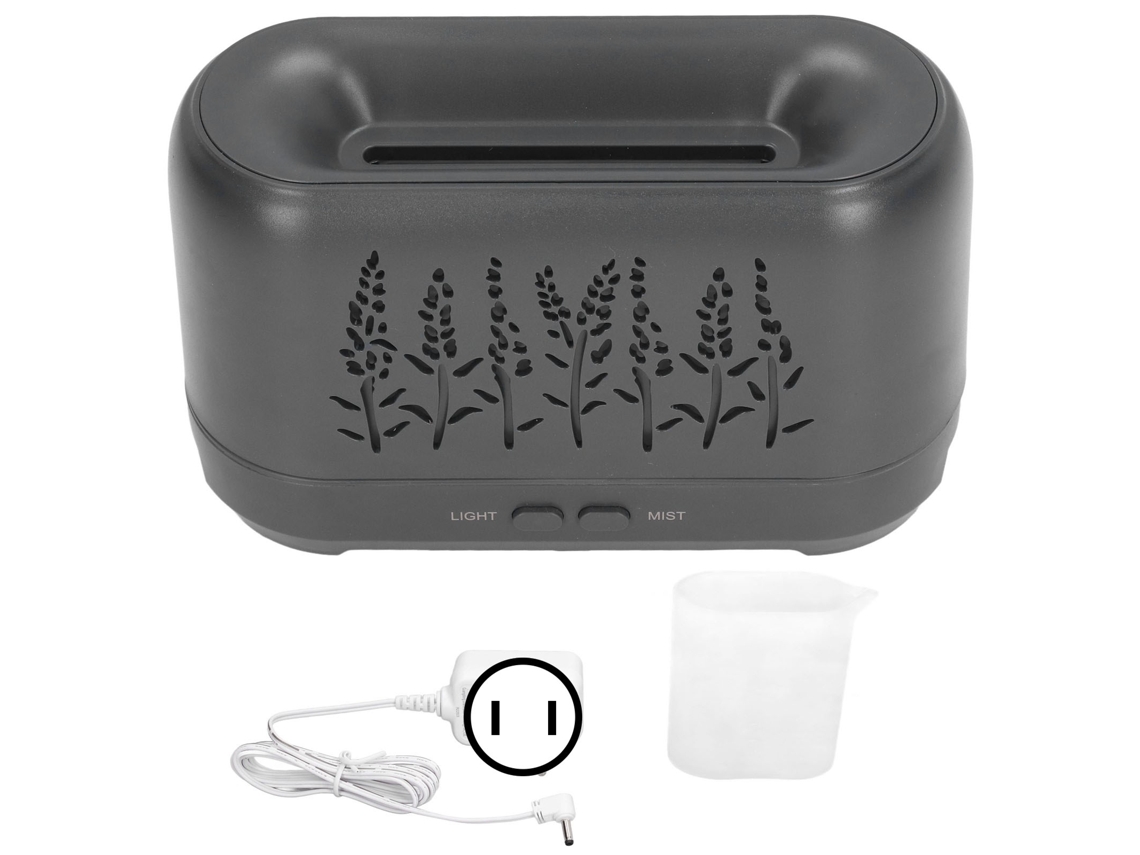Difusor de Óleos Essenciais 200ml MADEIRA com Luz Noturna e USB SILVER