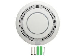 Alarme De Fumaça Inteligente Zigbee Com Botão De Teste E Lembrete De Bateria Fraca