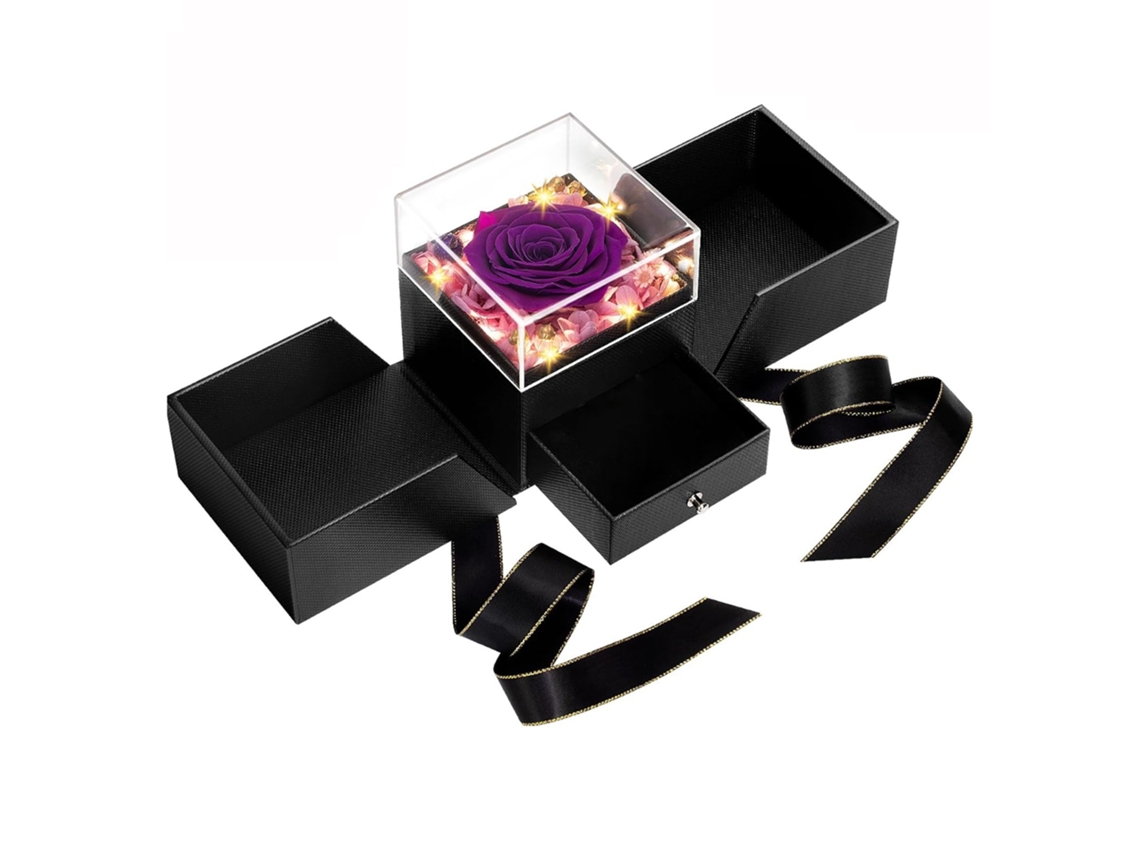 Elysve Caixa De Presente Decorativa Roxo