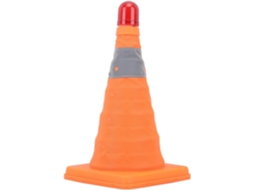 Cone De Trânsito Dobrável E Portátil Com Luz Advertência Led, Resistente A Estacionamentos, Alta Durabilidade, Base