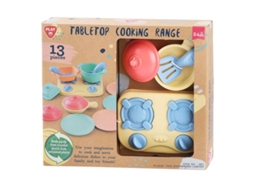 Fogão De Brinquedo De Mesa Com Acessórios 13 Peças Brinquedo Educativo Play