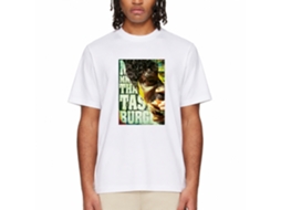 Rockinstone Men's T-shirt Pulp Fiction Kahuna Burger Graphic Print Tee White Size:l