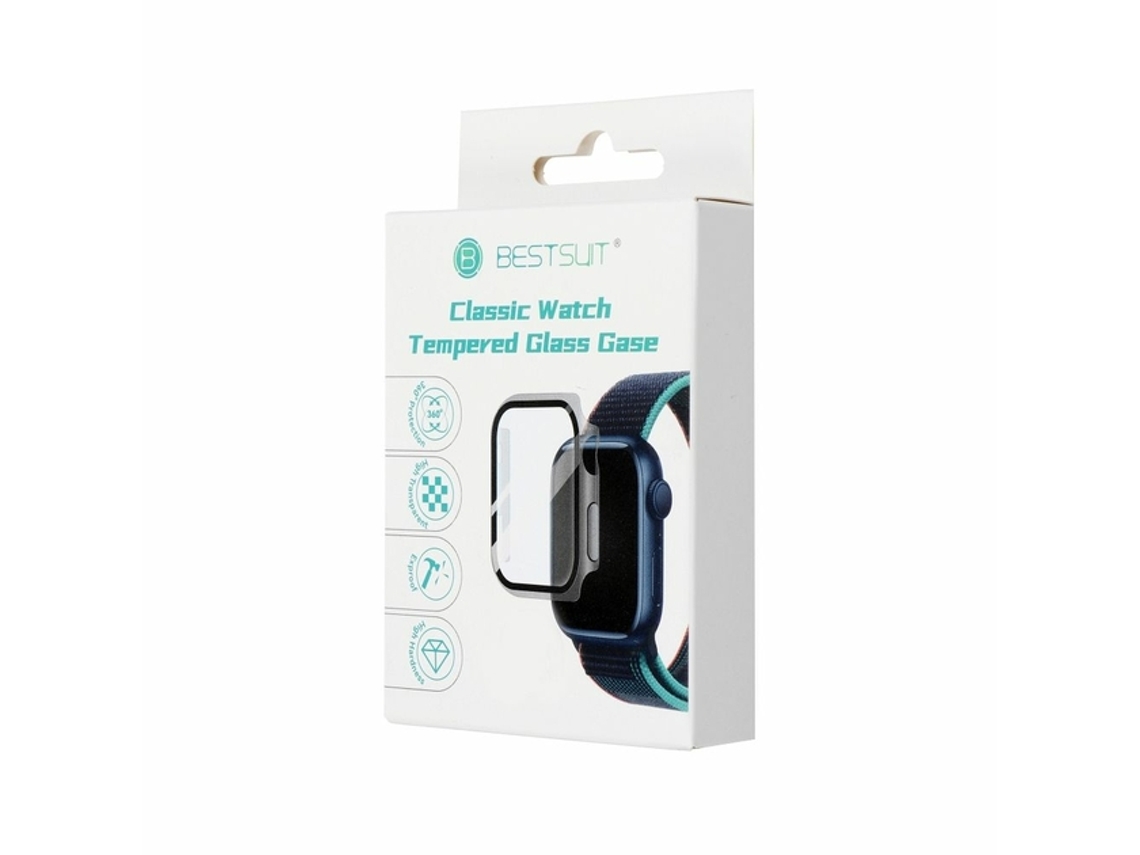 Protetor de Vidro Híbrido Flexível para Apple Watch Série 7/8/9 45 Mm BESTSUIT