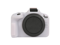 Capa Protetora de Silicone Macio para Canon Eos R50 Rosa Gelatina XIAOMOYU