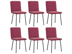 Dining Chair, Dining Chairs Vidaxl Vermelho Veludo (n/a)