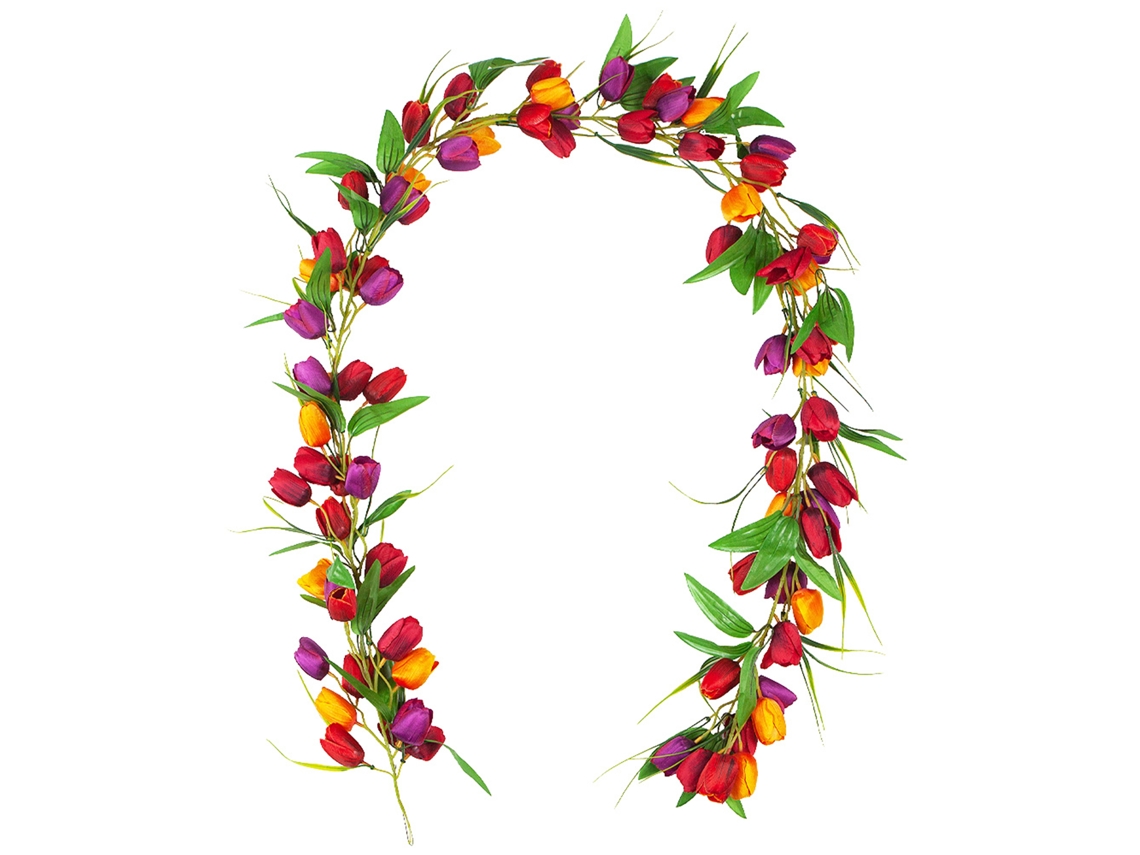 Laxiscreed Tornilho Artificial De Tulipas Para Decoração De Primavera E Páscoa, Vime De Exterior