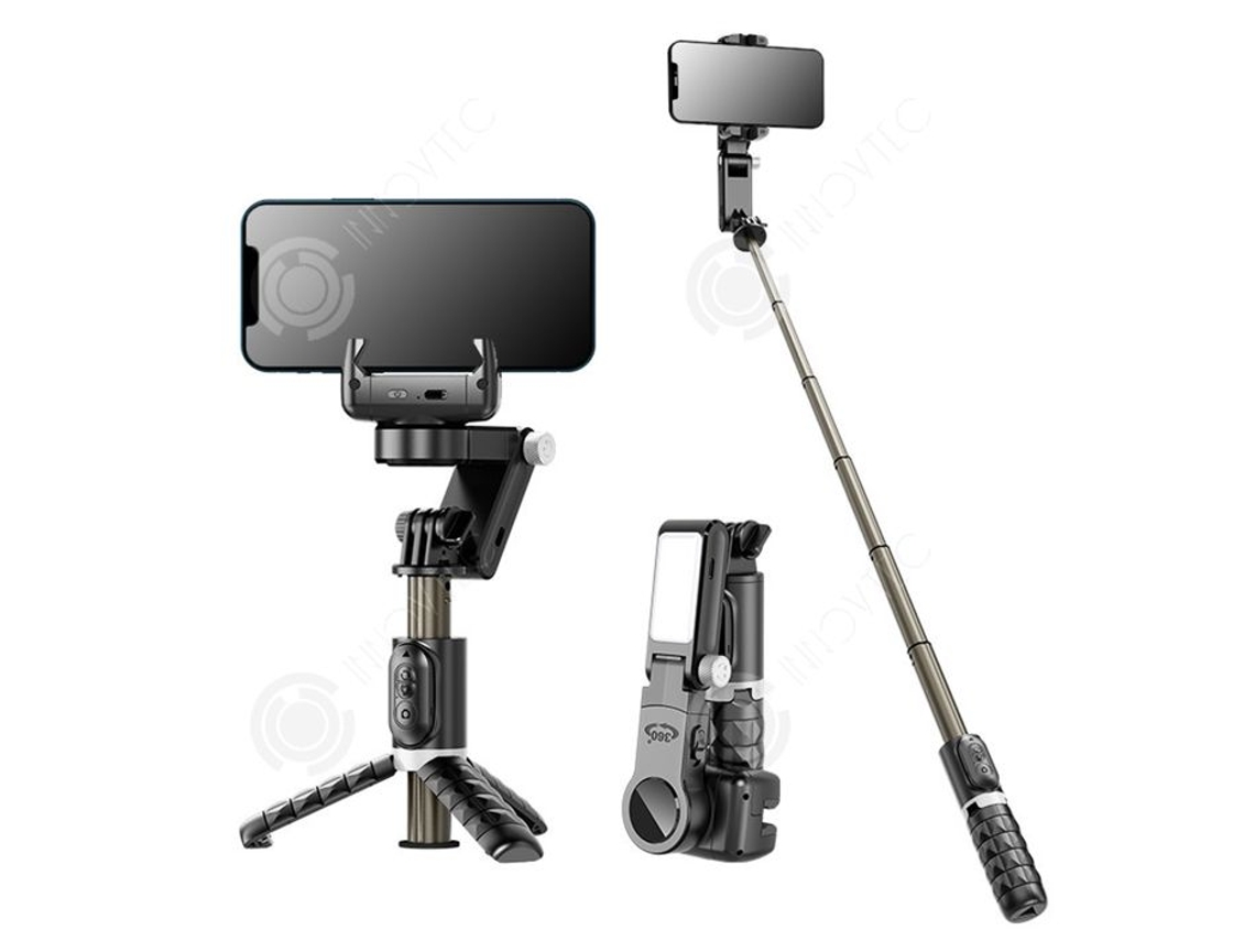 Inn Perche Para Selfie Tripé 500mah Bluetooth 4,2 Acompanhamento Inteligente Em Torno De 360 Graus Tripé Dobrável Para Smartphone Com Controle Remoto