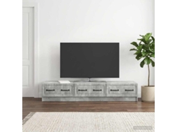 Vidaxl Gabinete Para Tv Com Gaveta Cinzento Cimento 147 X 34,5 X 27 Cm