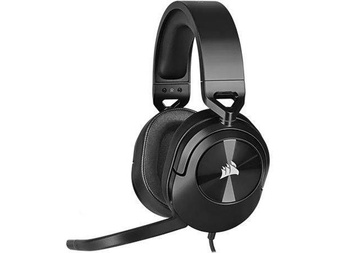 Auscultadores com Fio CORSAIR HS55 (Over Ear - Microfone - Preto)
