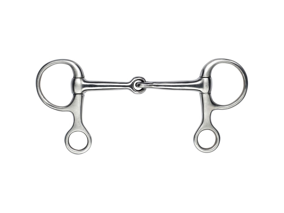 Bridões de Aço Inoxidável Baucher Satin Prateado 125 Mmfeeling